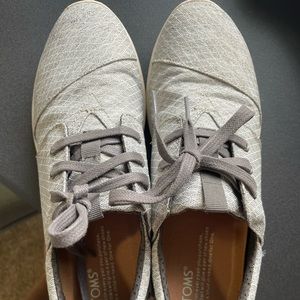 Womens TOMS grey sneakers size 8.5